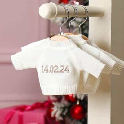 Personalised Date Jumpers to fit Jellycat medium 31cm soft toys Jellycat