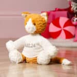 Personalised Jellycat fuddlewuddle ginger cat soft toy Christmas Gifts 5