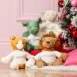 Personalised Jellycat fuddlewuddle soft toys with date jumpers Christmas Gifts 3