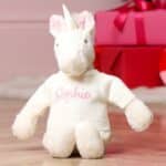 Personalised Jellycat Bashful cream unicorn soft toy Christmas Gifts 3