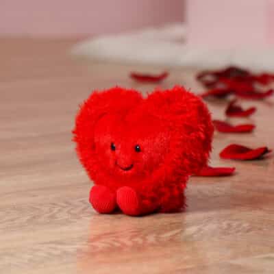 Valentines Jellycat amuseables red beatie heart soft toy Jellycat 3