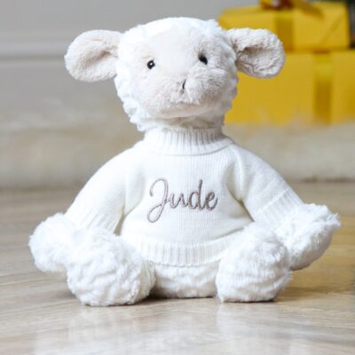 Personalised Jellycat fuddlewuddle lamb soft toy Personalised Soft Toys