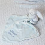 Personalised Jellycat bashful bunny baby blue soother Comforters and Soothers 3