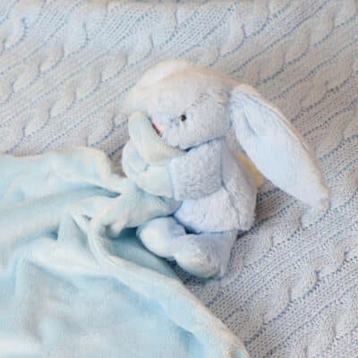 Personalised Jellycat bashful bunny baby blue soother Comforters and Soothers 2