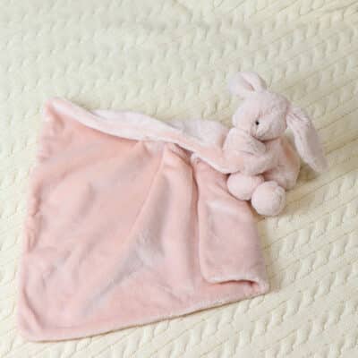 Personalised Jellycat bashful bunny blush pink soother Comforters and Soothers