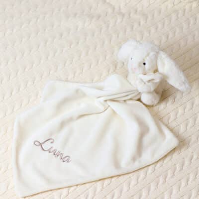 Personalised Jellycat bashful bunny cream soother Comforters and Soothers 2