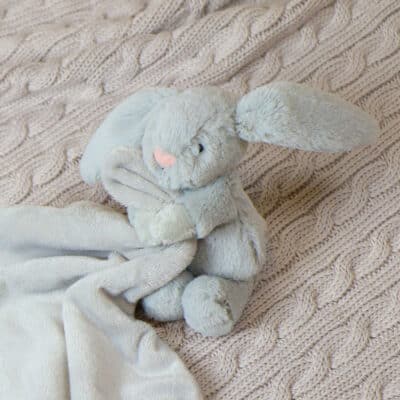 Personalised Jellycat bashful bunny silver soother Comforters and Soothers 2