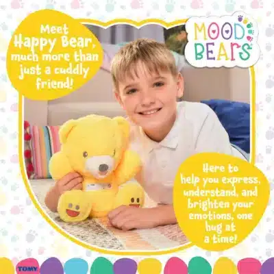 NEW – Personalised Mood Bear – Large Happy Bear with jumper Mood Bears 2