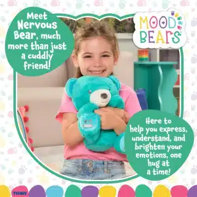 NEW – Personalised Mood Bear – Large Nervous Bear with jumper Mood Bears 2