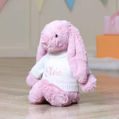 Personalised Jellycat tulip pink bashful bunny soft toy Personalised Soft Toys 2