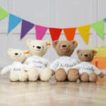 Personalised Steiff Thommy caramel teddy bear soft toy in 2 sizes Baby Shower Gifts 10