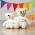 Personalised Steiff Thommy vanilla teddy bear soft toy in 2 sizes Baby Shower Gifts 3